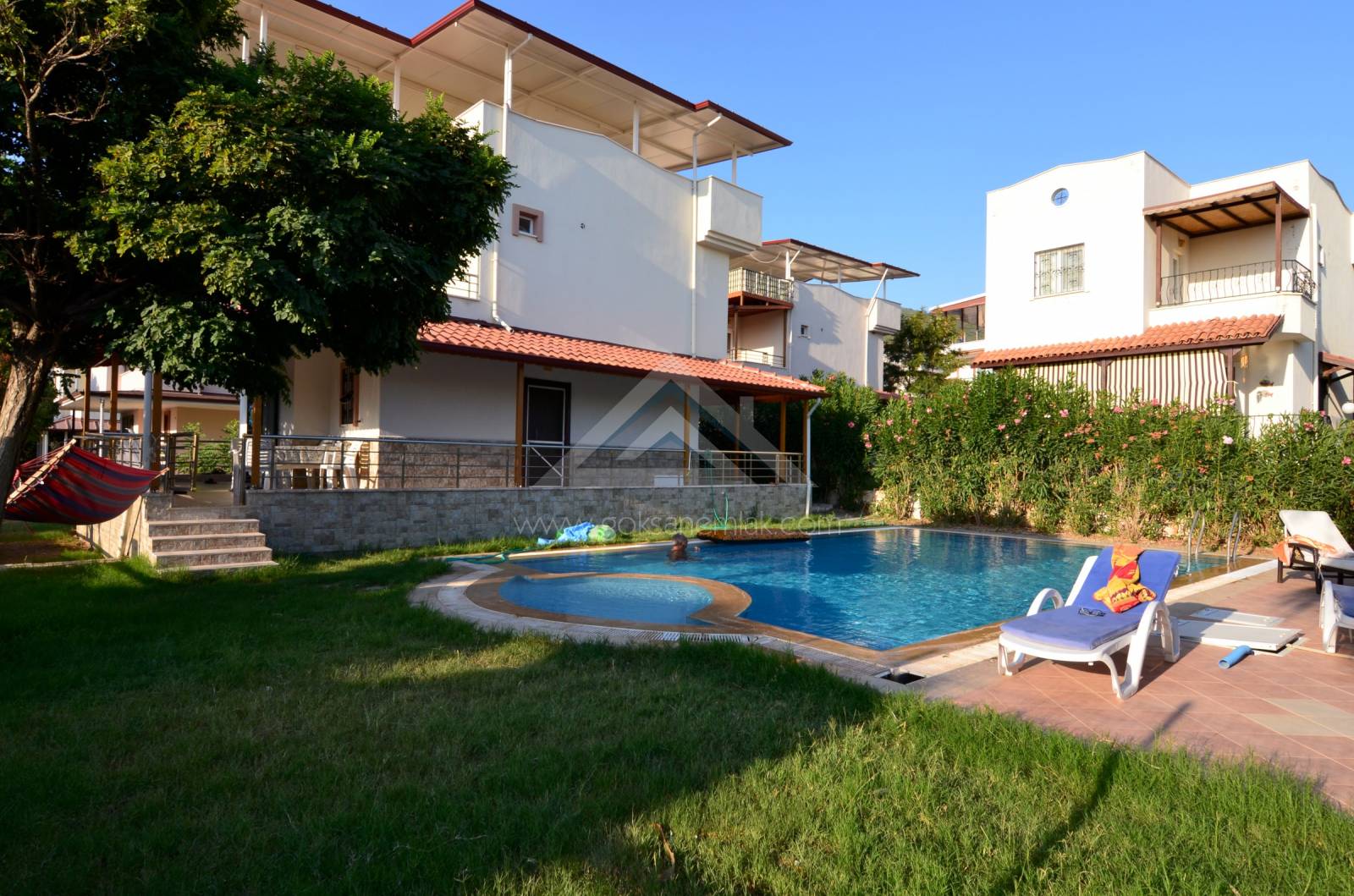 Detached Villa For Sale Center of Akbuk Two Shared Swimming Pool